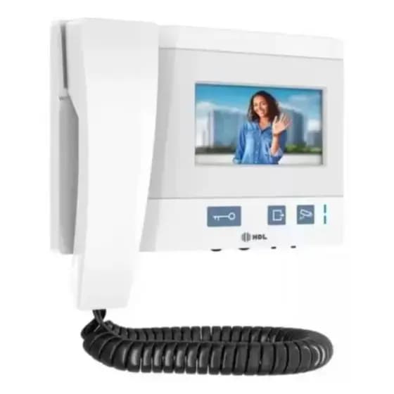 Porteiro Eletrônico Branco com Vídeo Série Class 4.3 HDL