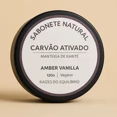Sabonete Natural de Carvão Ativado e Manteiga de Karité - Limpeza Profunda, Hidratação Intensa 120g