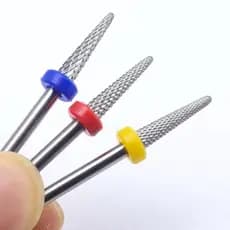 Kit 3 Pçs Broca Tungstênio Acabamento Remoção Unha Natural