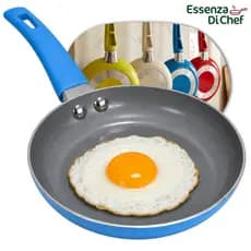 Frigideira Para Ovo 14cm Antiaderente Fogão a Gás Cabo Em Silicone