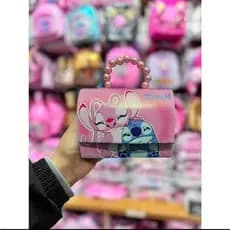 Bolsa infantil menina stitch criança bolsinha ombro pequena blogueira festa
