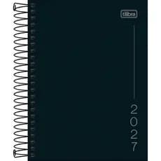 Agenda 2027 Pepper Espiral Preta Tilibra 179698