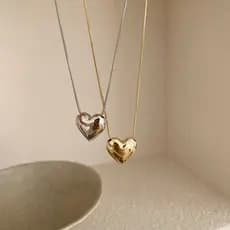 Moda Colar de Aço Inoxidável Feminino Folheado - Galvanizado Ouro 18K, Design Clássico e Durável