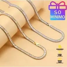 Colar Choker de Luxo Cravejado com Zircônia para Mulheres Corrente Curta com Cristais CZ,Jóia