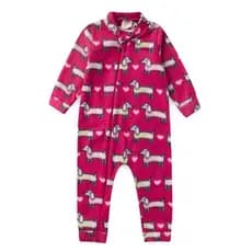 Macacão de Soft com Zíper para Bebê Menina e Menino Tamanhos P, M, G, 1, 2 e 3 anos