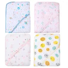 Toalha de Banho Fralda Soft com Capuz para Bebê  OU  Kit com 2 Toalhas