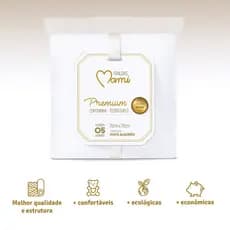 Fralda Premium Mami Fralda de pano Tecido Duplo Papi - 100% algodão - Papi Enxoval Infantil Bebê