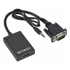 Cabo Adaptador Conversor In Vga (pc) E Usb P/ Out Hdmi(tv)