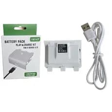 Bateria Branca com Cabo Carregador TIPO-C Para Controle X-Box Series X/S