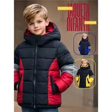 Jaqueta Bobojaco Infantil Peluciada Forro Quente Casaco Inverno Menino Puffer