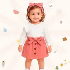 Roupa de Bebê Menina - Conjunto de menina infantil - Conjunto luxo mini diva blogueirinha 1 ano A 16 anos