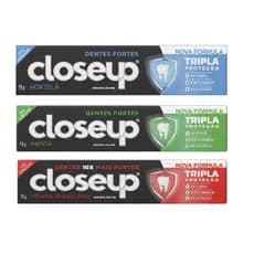 Creme Dental Closeup Triple 70g - Selecione o Sabor e Quantidade que Desejar
