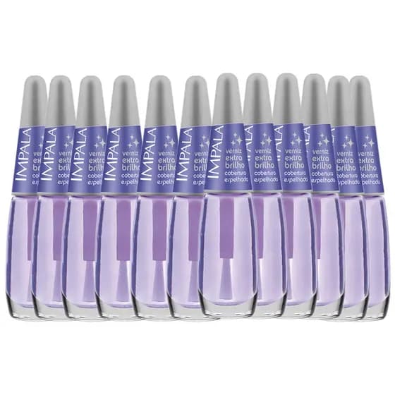 Base Unhas Impala Intensificador Verniz Extra Brilho - Selecione a Quantidade