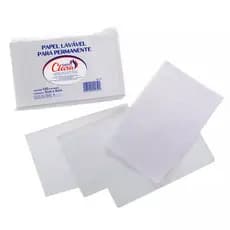 Papel Lavavel Para Permanente /Pacote com 100 Unidades - Selecione a quantidade
