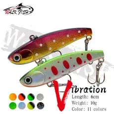 Caminhada Peixe 1 Peça 60mm/10g Isca Dura De Alta Qualidade VIB De Pesca Enfrentar Afundando Wobblers Artificiais