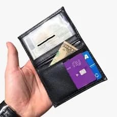 Carteira Masculina Pequena Slim, Porta Cartão, CNH.
