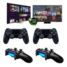 2 Controles ou 1 controles Sem fio joystick p/ Smart TV Game Pass Au9000 Au8000 Bu8000 Cu7700 au77000 Q60A