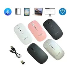 mouse sem fio bluetooth wireless bateria recarregavel ergônomico silencioso original a'gold led rgb