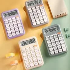 Calculadora De Mesa Ultra Fino Com 12 Dígitos / Tela Grande / Botões De Cristal