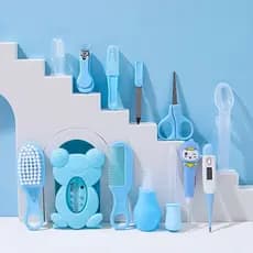 Kit de Higiene Bebê 13 em 1 Kit de Utensílios Essencial Cuidados Saúde do Recém-Nascido
