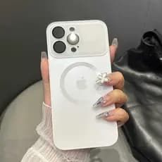 Capa capinha Vidro Magnética Iphone 11/12/13/14/15 TPU+PC SLM Case