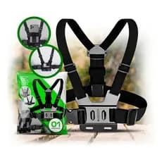 Suporte De Peito Para Celular Câmera Peitoral Cinturao Ajustavel Moto Bicicleta Esporte