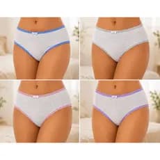 Kit 2 Calcinhas  Femininas Diferentes EstampasAlgodão Confortável Básica Premium