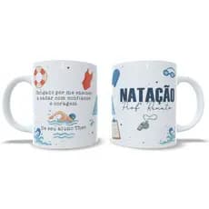 Caneca Natação Professor Personalizada Presente Criativo Professores