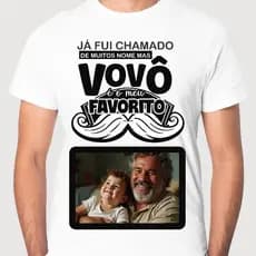 CAMISA PERSONALIZADA VOVÔ PRESENTE DIA DOS PAIS COM FOTO AVÔ