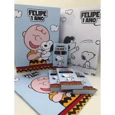 Kit Livrinho de Colorir Snoopy Charlie Brown Lembrancinha Personalizada Aniversário