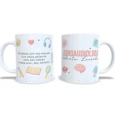Caneca Fonoaudiologa Fonoaudiologia Fono Personalizada Presente Criativo