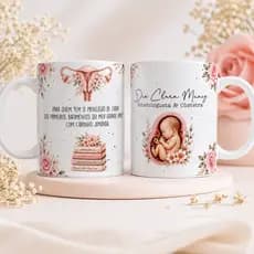 Caneca Obstetra Ginecologista Médica Ginecologia Personalizada Presente Envio em 24