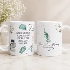 Caneca Anestesista Médica Profissão Personalizada Com Nome Presente Envio em 24H