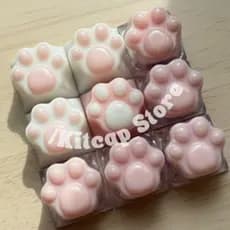 Tecla Patinha de Gato Teclado Mecânico Keycap Para Teclado Mecânico Keycap Pata de Gato Fofa Kawaii Gamer