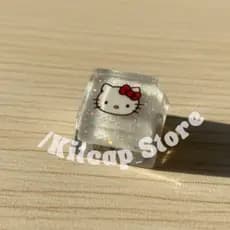 Keycap Sanrio Hello Kitty Tecla Fofa Para Teclado Mecânico Unidade Kawaii My Melody Cinamoroll Kuromi