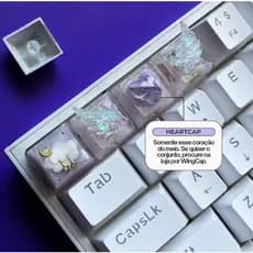 Tecla HeartCap Keycap de Coração Keycap Para Teclado Mecânico Unidade
