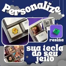 Personalize Tecla Com A Sua Imagem Decoração Resina Keycap Personalizados Unidade Decorativa Artesanato