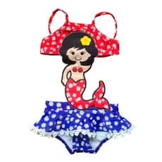 Maiô Infantil Menina - Roupa de banho Bebê Menina - Maiô Sereia - Biquini Sereia Moda Praia  Menina
