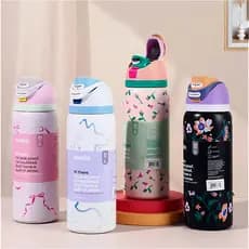 Owala FreeSip 24oz/32oz Garrafa Térmica Dupla Camada Isolamento a Vácuo Copo Esportivo para Água Gelada/Quente - Estilo