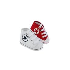 Kit com 2 pares Tênis sapatinho cano alto de bebê para recém nascido direto da fabrica