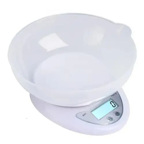 Balança De Precisão Com Bandeja De Cozinha Até 5kg Digital