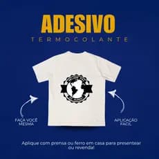 Envie sua arte! Adesivo Termocolante Dia dos Pais para tecidos  A4 Entrega Rápida