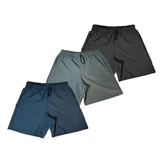 Irenas Kit 3 Bermudas Elásticas Masculinas