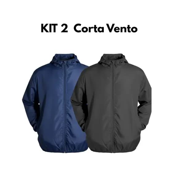 KIT 2 jaquetas corta vento impermeavél