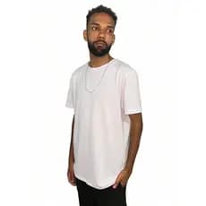 Camiseta Basica Preta Lisa sem estampa Plus Size