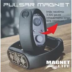 KIT 2 PULSEIRAS MAGNETICA PULSAR DA MAGNETLIFE  imãs de 3.500 gauss   infravermelho longo e ions negativos