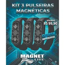 COMBO 3 PULSEIRAS BIOQUÂNTICA MAGNETICA NANOMAGNETISMO TERAPEUTICO -  grounding  imãs de neodimio  3.500 gauss
