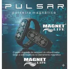 KIT 2 PULSEIRAS MAGNETICAS imãs neodímio terras raras  com ions negativos infravermelho longo branding terapia magnetica