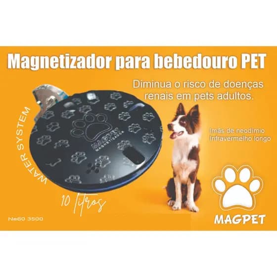 Disco magnético para água bebedouro PET cães e gatos imãs de neodímio e infravermelho longo saúde PET