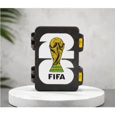 Caixa Organizadora para Figurinhas FIFA | Estojo com Compartimento Removível | Impressão 3D
